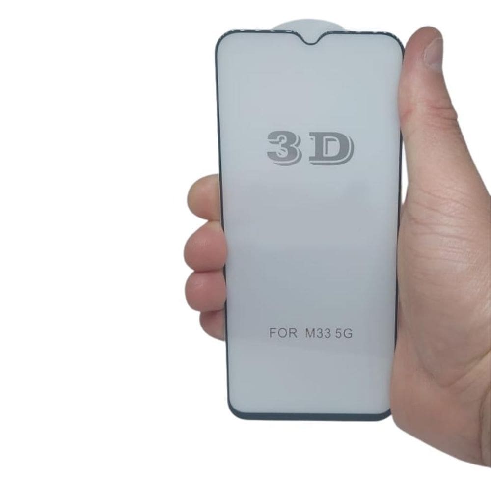 Película De Vidro 3D Compatível Com Samsung M33 Tela De 6.6