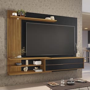 Painel Para Tv Até 65 Polegadas 1 Porta Chicago Notável Preto/freijó
