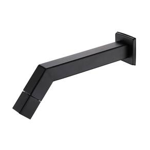 Torneira Lavatório Parede Tube Quadrada Preto Fosco 1/4v