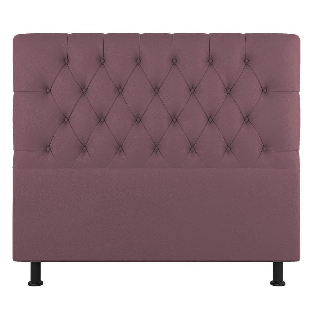 Cabeceira Cama Box Solteiro Nice 90cm Suede Rosê - Abmaza