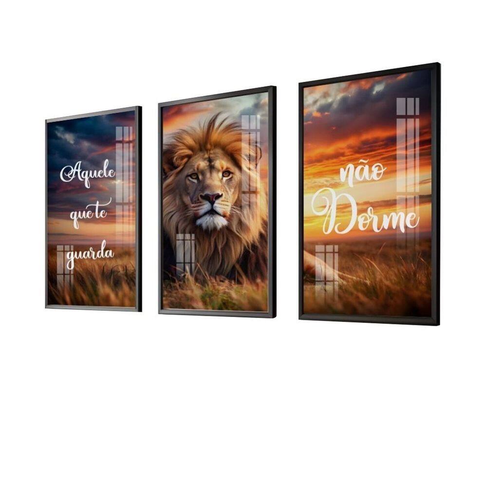 Quando Decorativo Vinil com Vidro Aquele que Te Guarda 90x60 Colorido