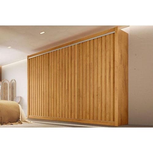 imagem-Guarda Roupa Casal York C-6 Gavetas E 3 Portas De Correr Ripada Peroba - Europa - Blush