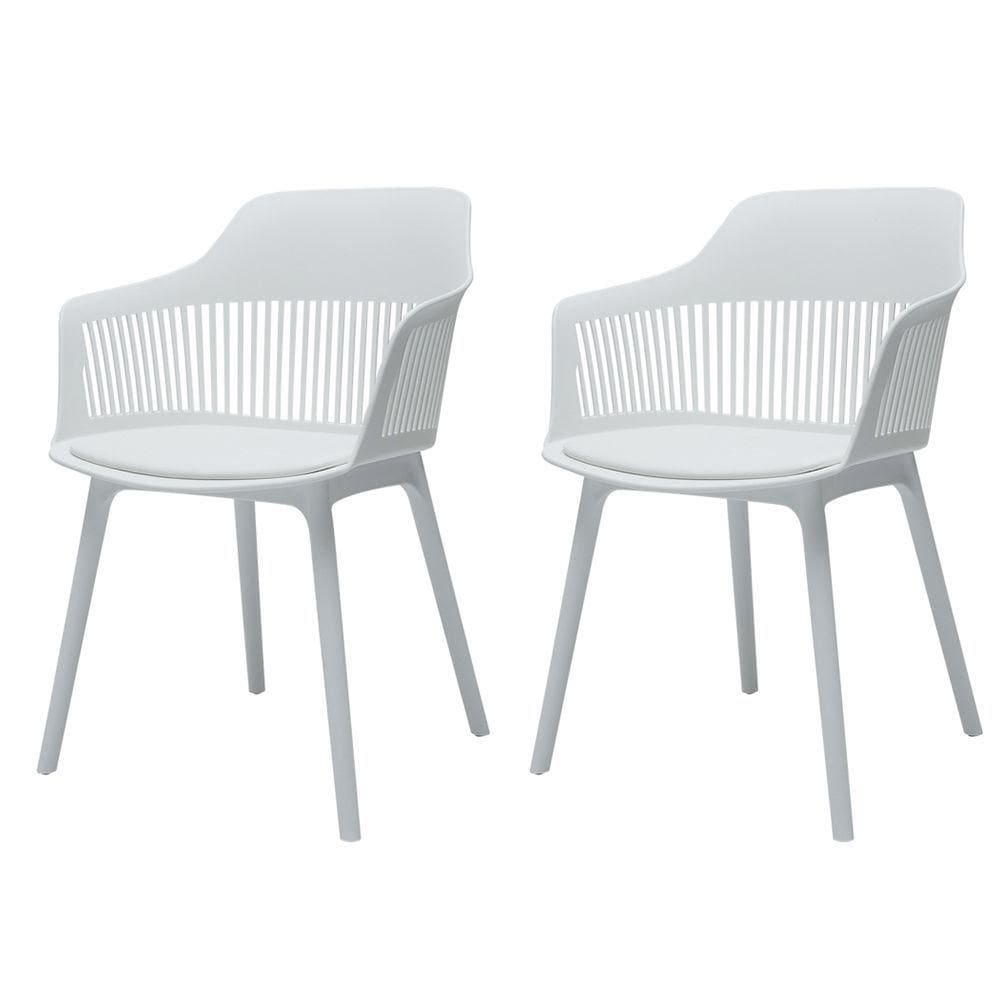 Kit 2 Cadeiras Marcela Branca Sala Cozinha Jantar