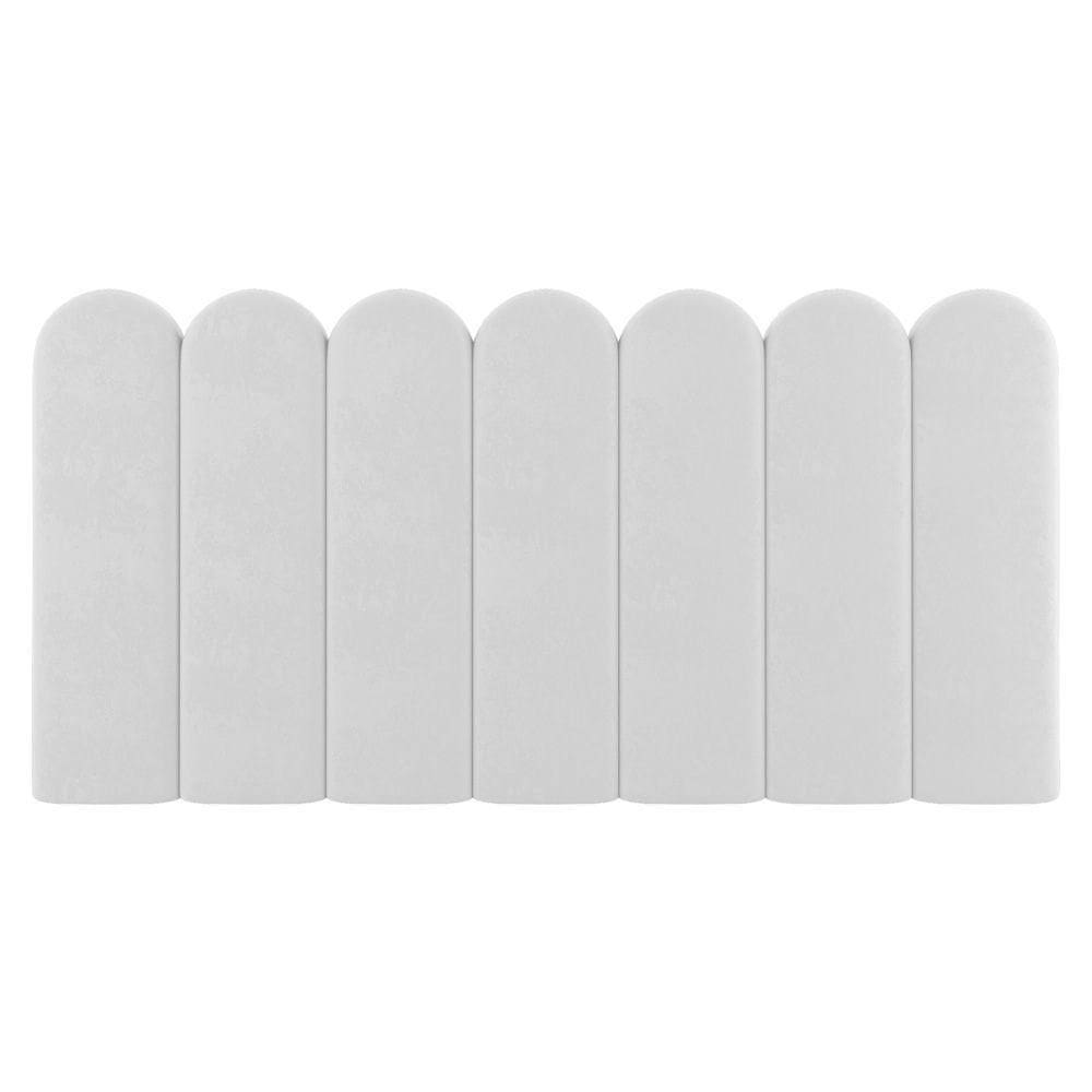 Painel Cabeceira Cama Box Solteiro Lana 100cm Sintético Branco - Abmaza