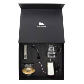 Conjunto de Café Gourmet Mimo AF23100 Inox e Borossilicato Transparente