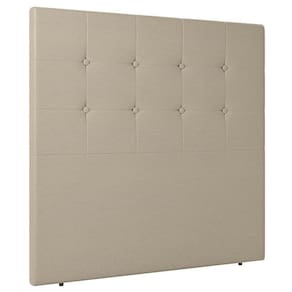 Cabeceira Cama Box Casal King Size Luana 193cm Sintético Bege - Abmaza