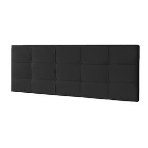 Cabeceira Painel King 1,95m Roma Suede Preto