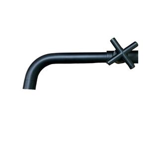 Torneira Lavatório Parede Preto Fosco Black Luxo 1/4v