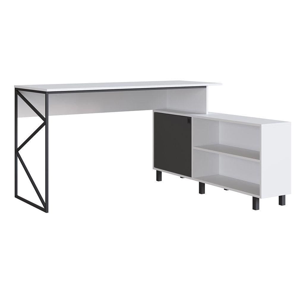Mesa Office Deli - Branco-preto