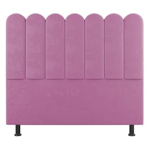 Cabeceira Cama Box Casal Queen Size Lana 160cm Suede Rosa - Abmaza
