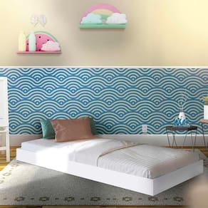 Cama de Apoio Solteiro com Rodízios Branco Yanca Jm Móveis