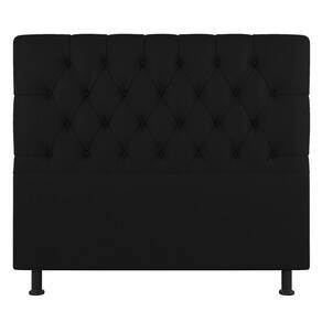 Cabeceira Cama Box Solteiro Nice 100cm Sintético Preto - Abmaza