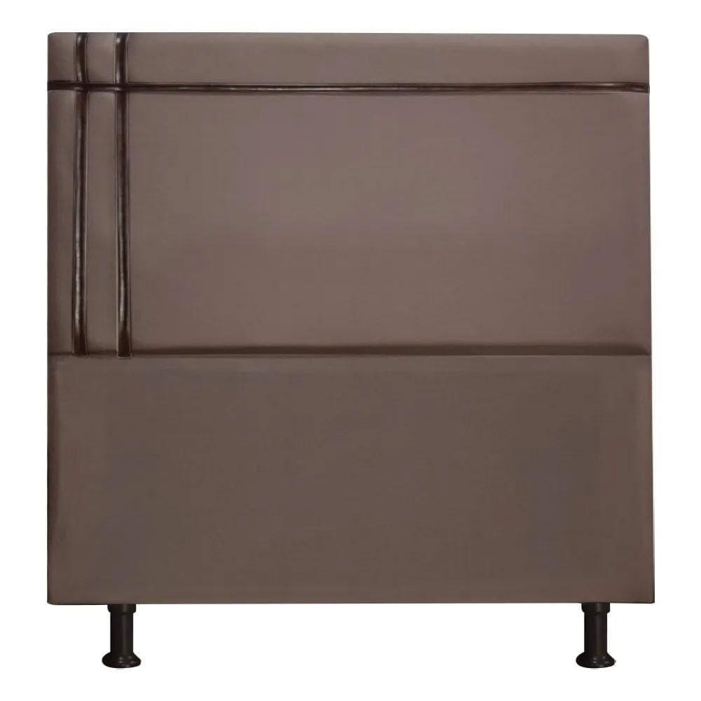 Cabeceira Royal 90cm Suede Fita Marrom Shop Das Cabeceiras Café