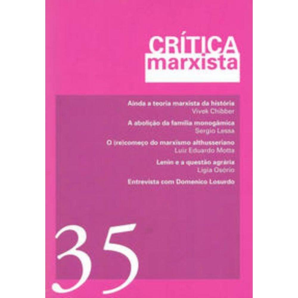 Crítica Marxista - Vol. 35 - Ano 2012 - Entrevista Com Domenico Losurdo