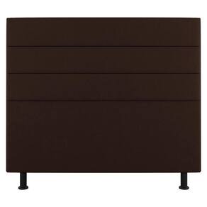 Cabeceira Cama Box Casal King Size Malik 195cm Suede Marrom - Abmaza