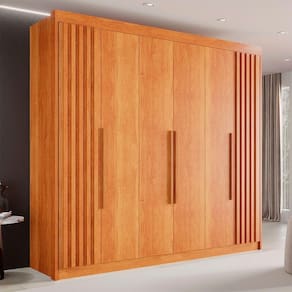 Guarda-roupa Casal 6 Portas 6 Gavetas Granada Mdf Sallêto Cinamomo