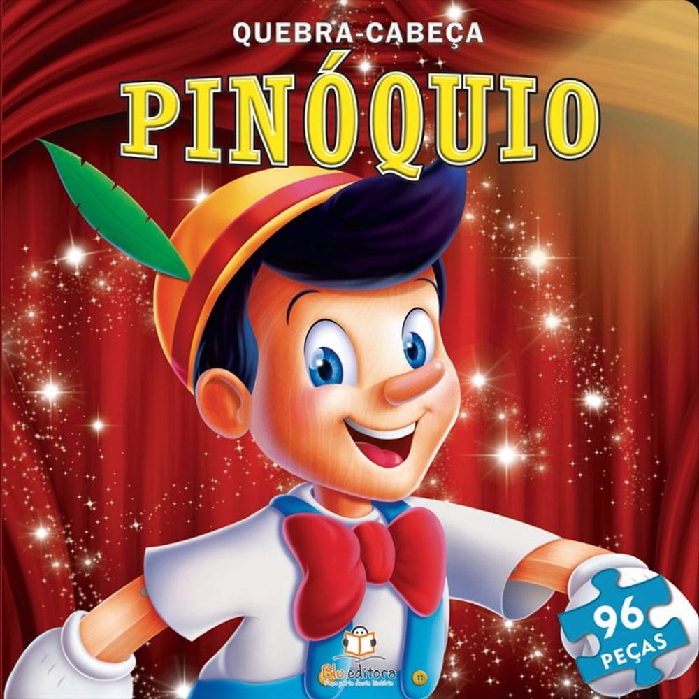 Livro Quebra Cabeça Grande - Pinóquio