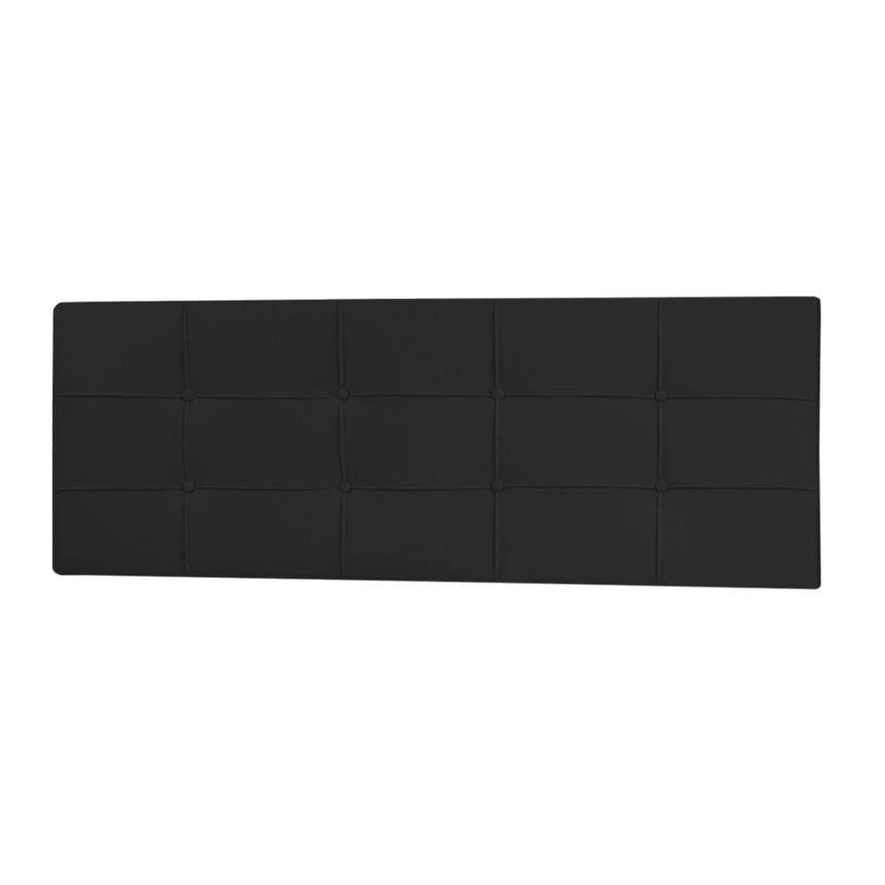 Cabeceira Painel Solteiro 0,90m Roma Corano Preto - Pallazio