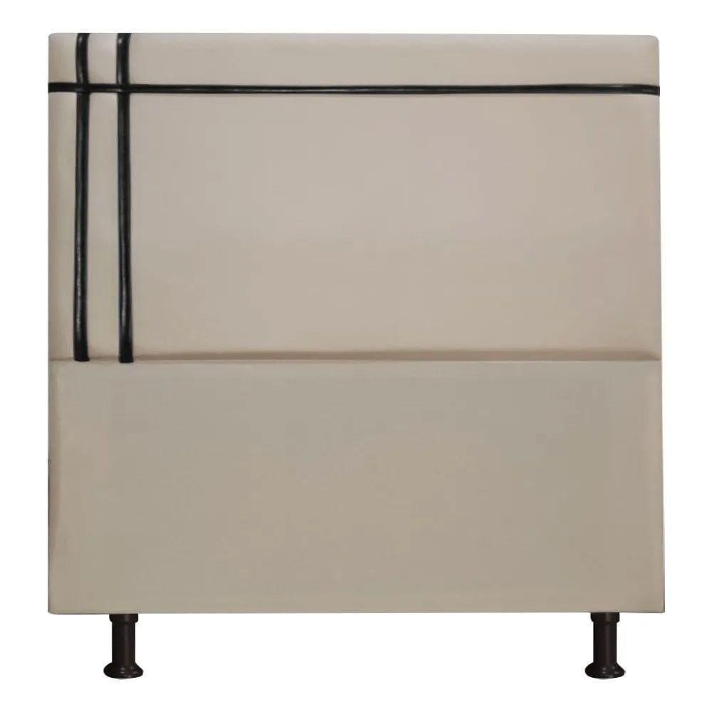 Cabeceira Royal 160cm Linho Fita Preta Shop Das Cabeceiras Capuccino