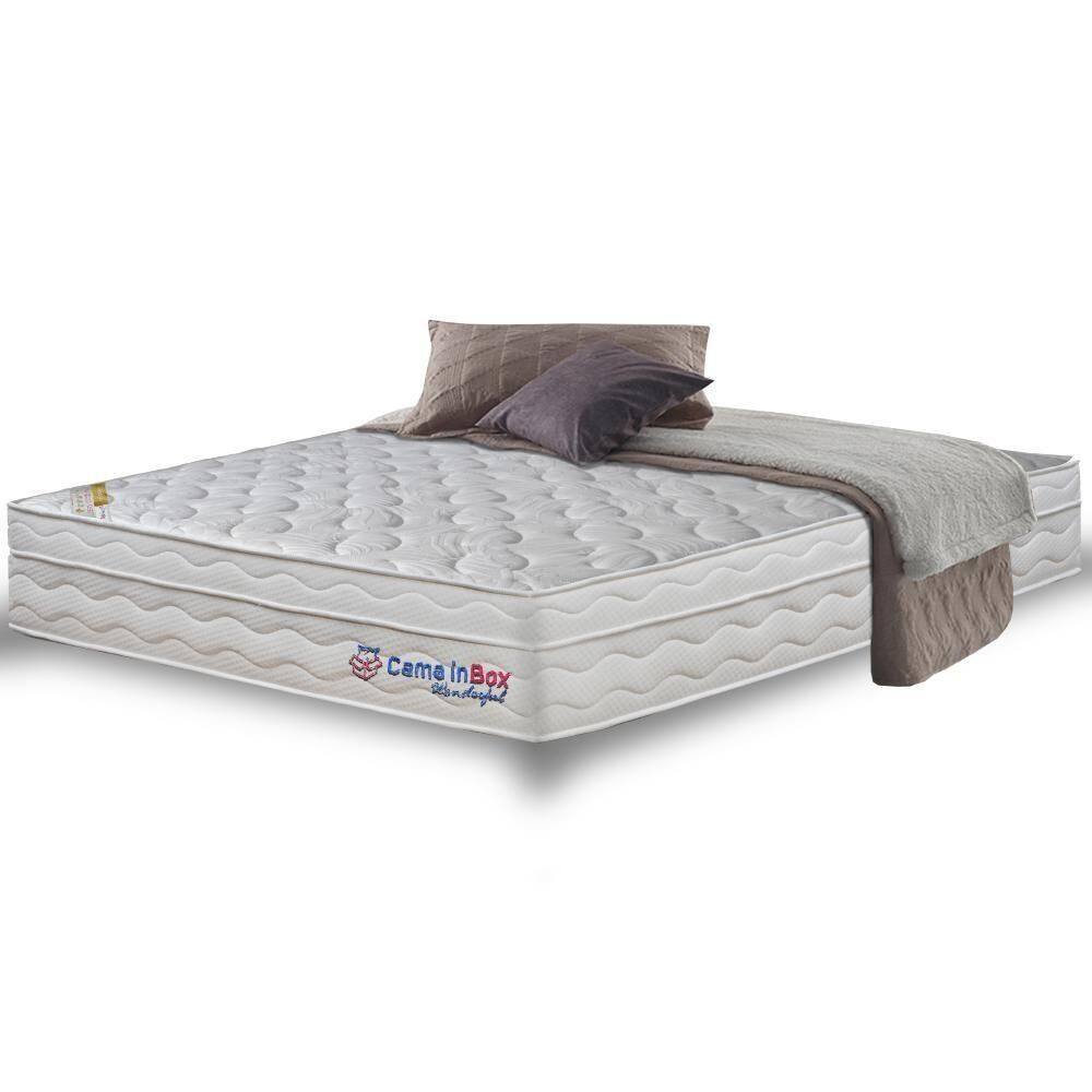 Colchão Casal Com Molas Ensacadas Cama Inbox Wonderful Branco 138x188x32