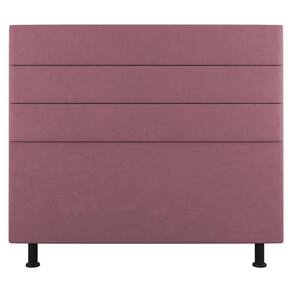 Cabeceira Cama Box Casal King Size Malik 195cm Suede Rosé - Abmaza