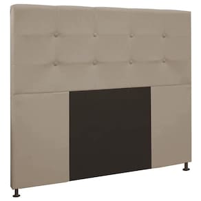 Cabeceira Casal 1,40m Zurique Suede - Pallazio Cor Bege
