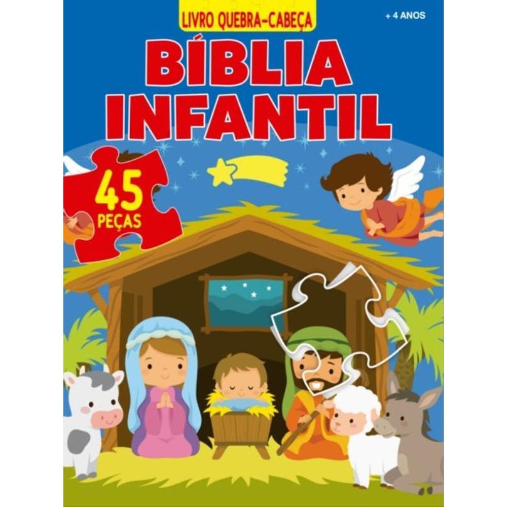 Bíblia Infantil Livro Quebra-Cabeça