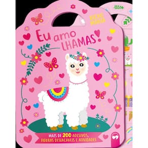 Bicho Mania - Eu Amo Lhamas - 200 Adesivos