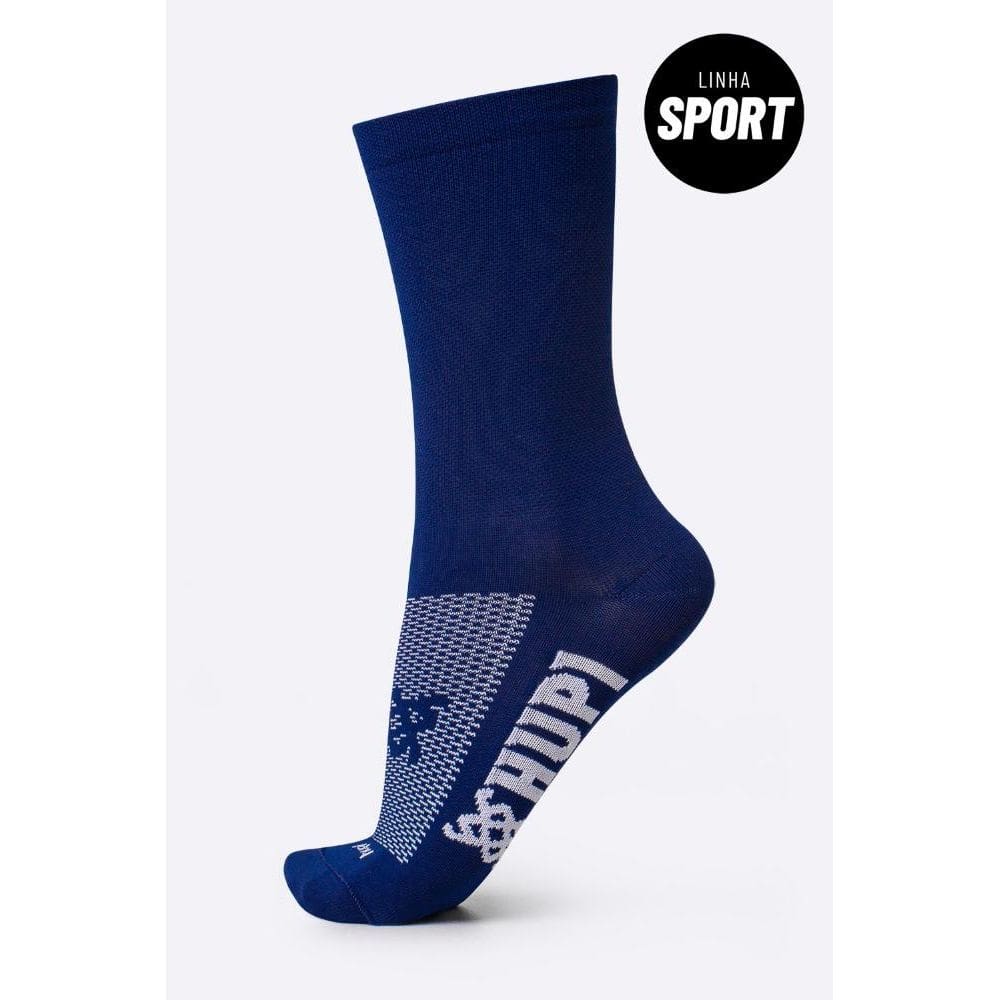 Meia HUPI Sport Lisa Azul Marinho