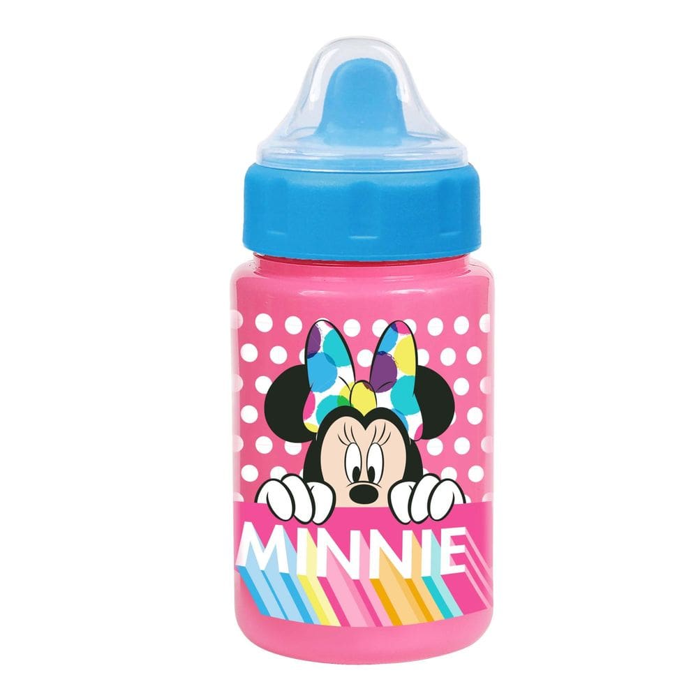 Copo BabyGo com Tampa e Válvula Redutora 340ml Minnie Mouse Rosa Colorido +6m