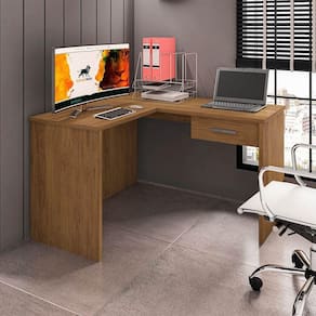 Mesa Escrivaninha Parati L01 Com Extensor E 1 Gaveta - Doce Sonho Móveis Freijó