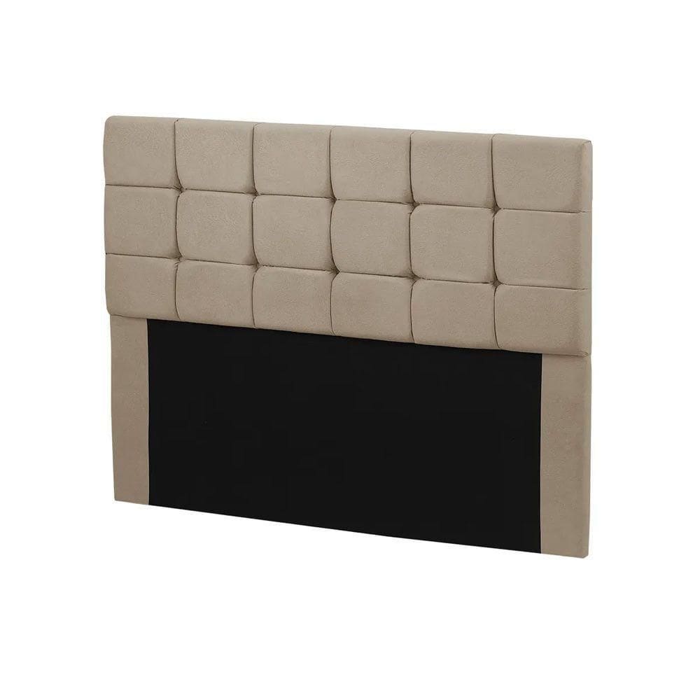 Cabeceira Julia Casal 140cm Estofada Bege Shop Das Cabeceira Bege