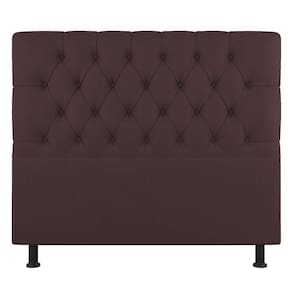 Cabeceira Cama Box Casal King Size Nice 195cm Suede Marrom - Abmaza