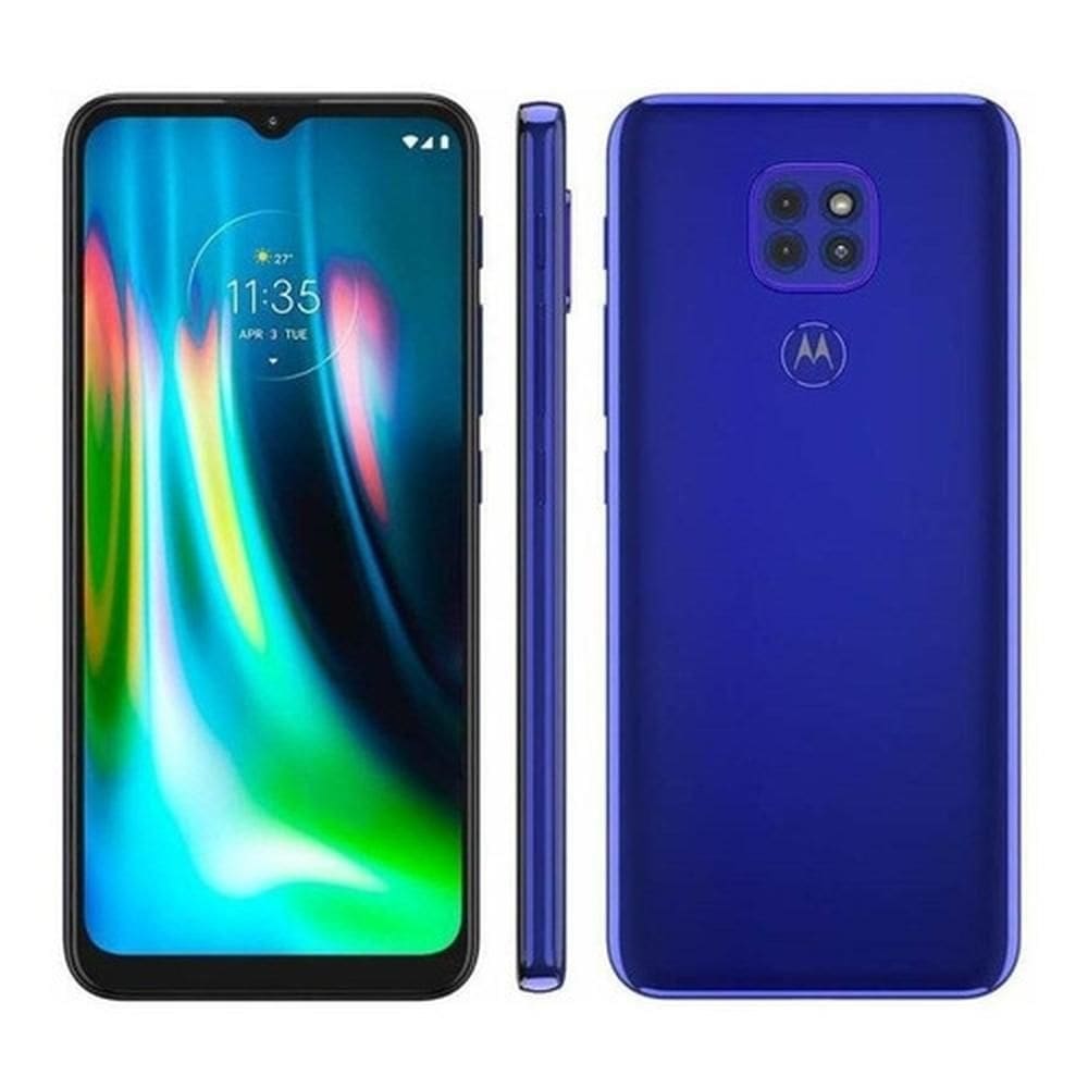 Usado: Motorola G9 Play 64 GB Azul - Muito Bom