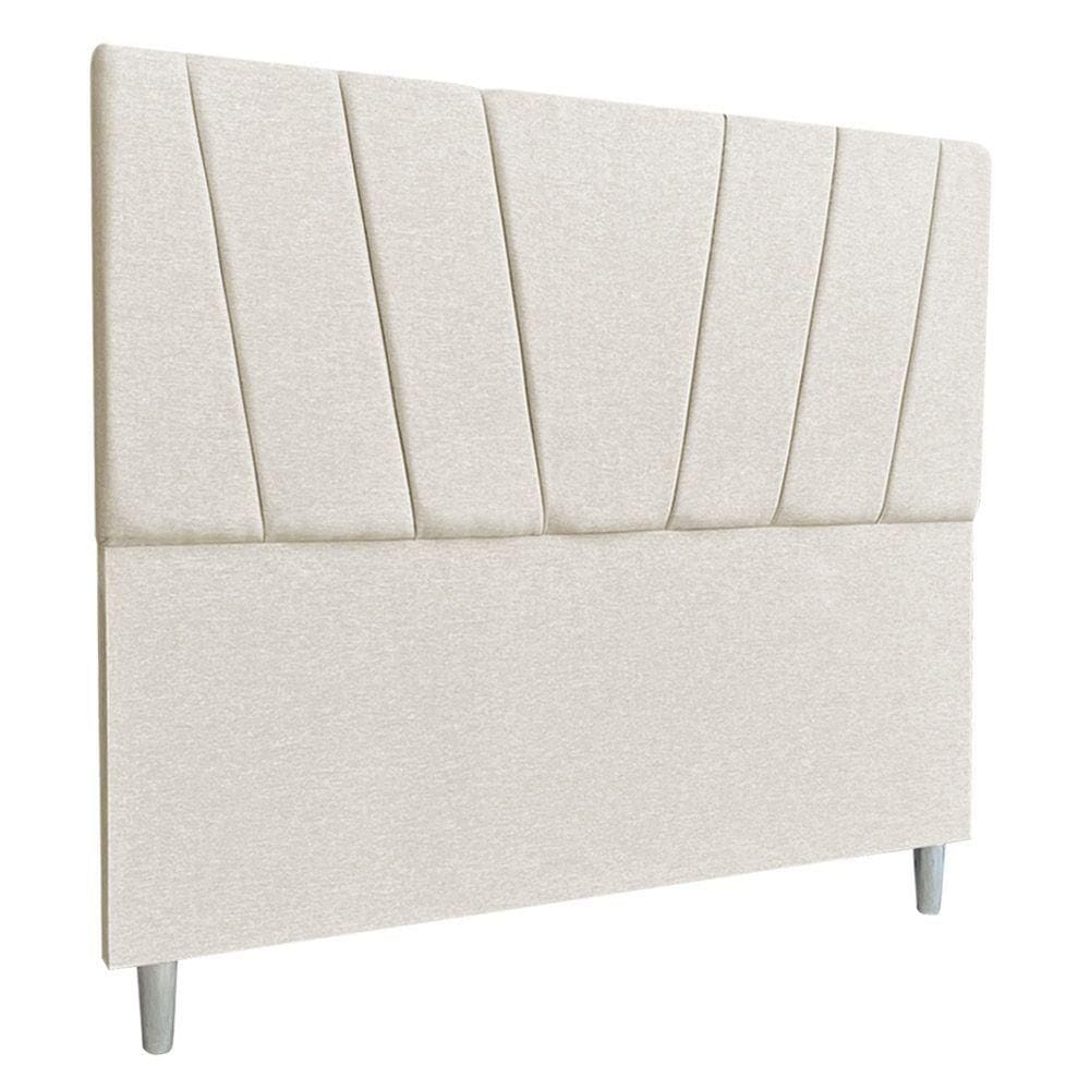 Cabeceira Solteiro 0,90m Italia Linho Bege