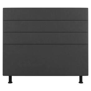 Cabeceira Cama Box Casal King Size Malik 195cm Suede Cinza Escuro - Abmaza
