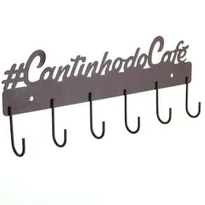 Gancho de Parede Cantinho do Café Aço Corten