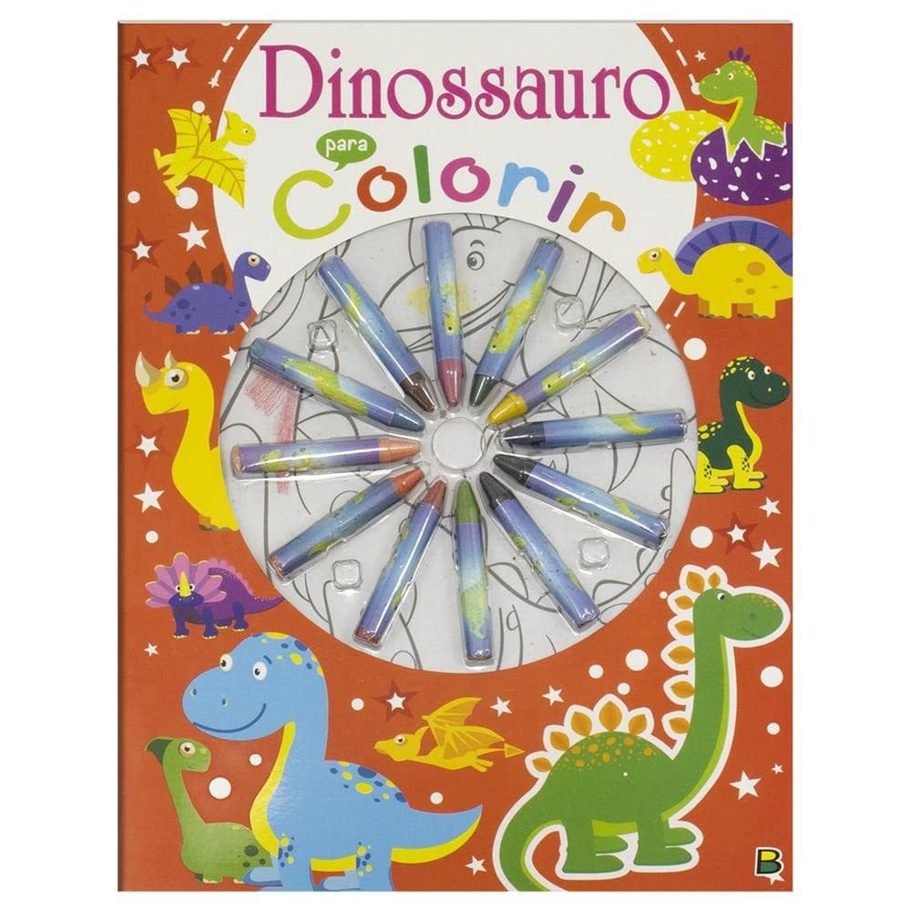 Cores Em Ação! - Dinossauro Para Colorir