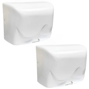 2 Secadores Mãos Automático 16 m/s Elétrico 1500W Sensor Banheiro Alto Fluxo Importway Iwsma-16