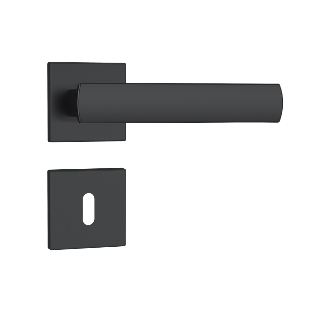 Fechadura 813/35 Interna Roseta Quadrada Stam Preto