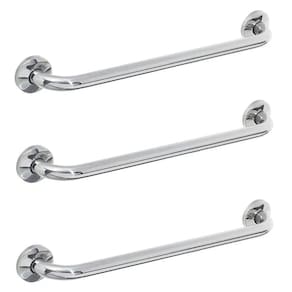 Barra Alça De Apoio 80cm Kit 3 Uni Casa Banheiro Corrimao Box Escada Suporte Idoso Gestante Criança
