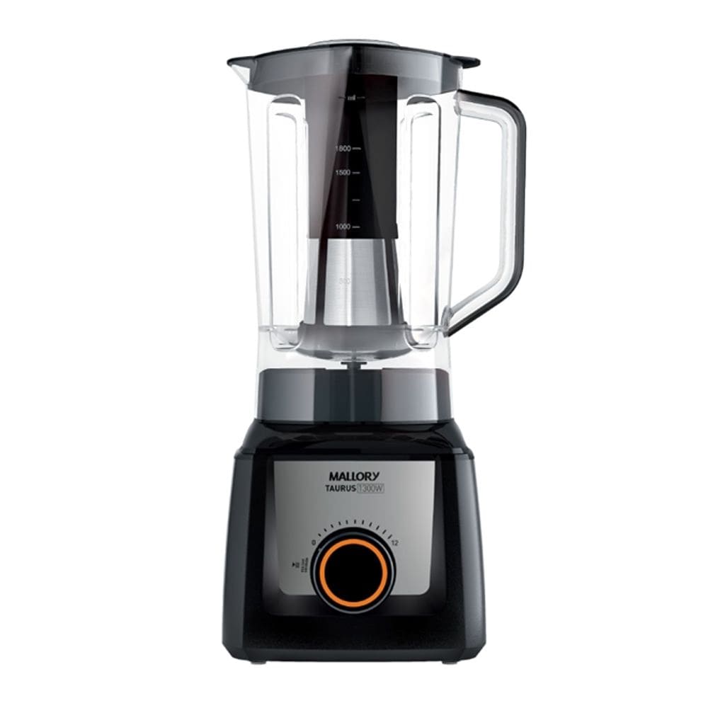 Liquidificador Mallory 3,1L 1200W Jarra San Cristal 12 Velocidades Ice Crush Autolimpeza Preto
