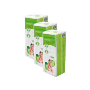 Kit 3 Pacotes Algodão Quadrado Baby BellaContton Com 100 Unidades Cada