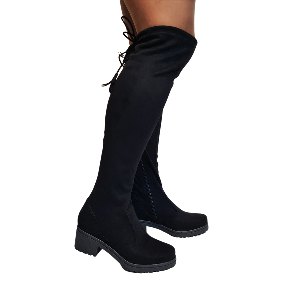 Bota Overthekee Salto Baixo Numeração Especial Charlotte