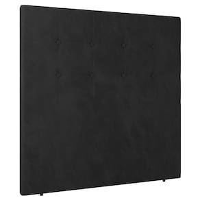 Cabeceira Cama Box Solteiro Luana 90cm Veludo Preto