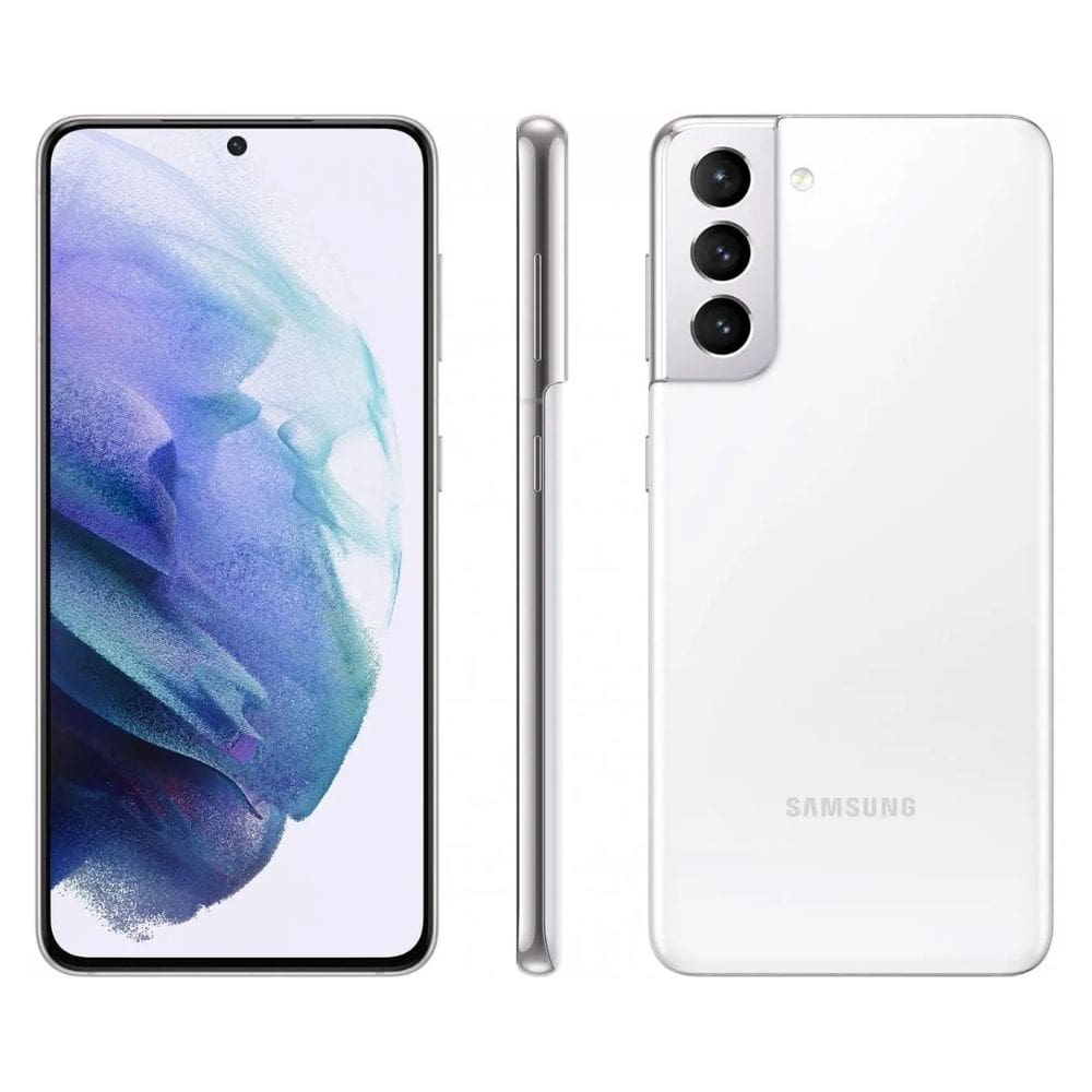 Usado: Samsung S21 128 GB Branco - Regular