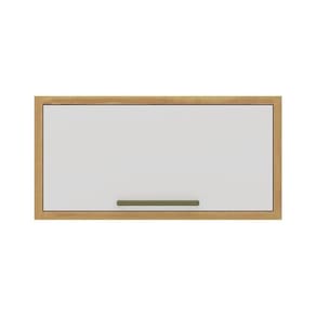 Armário Aéreo De Cozinha Com 1 Porta Basculante 100% Mdf Syrah Rio Doce Amendoa-branco