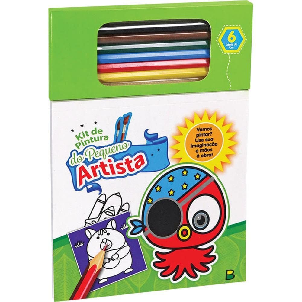 Kit De Pintura Do Pequeno Artista - Verde