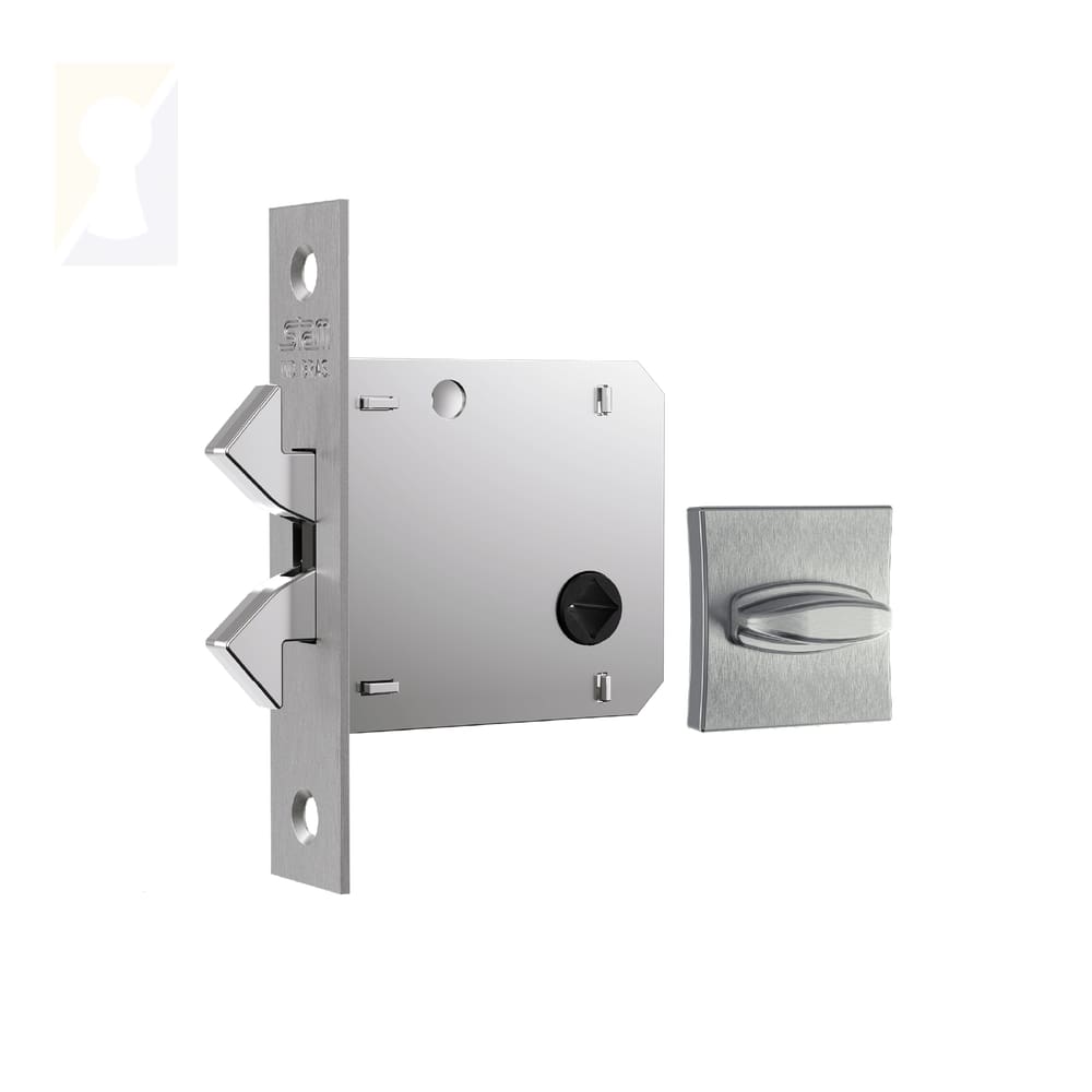 Fechadura Stam Correr/Bater Banheiro 1006s Escovado