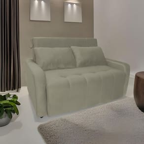 Sofá Cama Para Sala De Estar Amora New Veludo Matrix - Capp Cappuccino